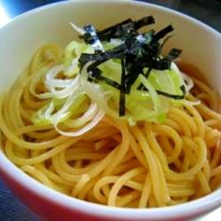 スパゲティーで油そば！！